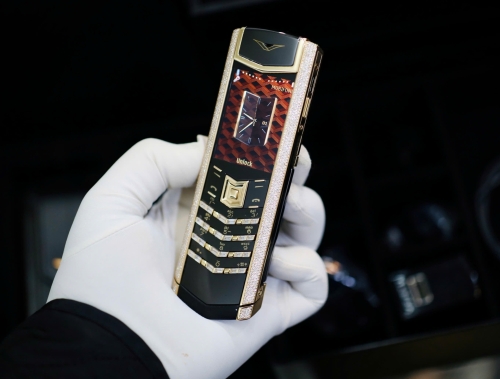 Signature S Rose Gold Full Diamond